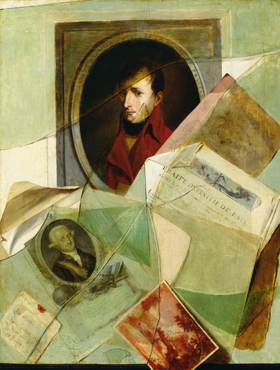 「Traite Definitif de Paix」、ルイジアナ州からフランスへの返還を題材にした、ナポレオン（1769-1821）とチャールズ4世（1748-1819）1801（ca. 作： Laurent Dabos